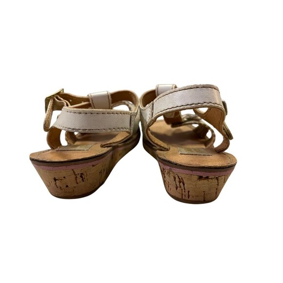 Vintage Dyna Kids Toddler Girls Sandals 6? Used White *Some Wear - Picture 4 of 16